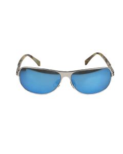 Zilli Zilli Silver Brown Titanium Inserts Acetate Sunglasses Mod. Stefan Silver/Brown 000