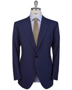 Cesare Attolini Cesare Attolini Black Blue Wool 130'S Suit Black / Blue 000