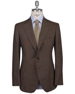 Cesare Attolini Cesare Attolini Brown Linen Suit Brown 000