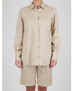 Kiton Kiton Beige Lyocell Viscose Silk Shirt + Short Pant Beige 000