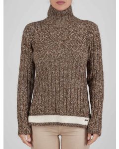 Kiton Kiton Brown Cashmere Mohair Sweater Turtleneck Brown 000