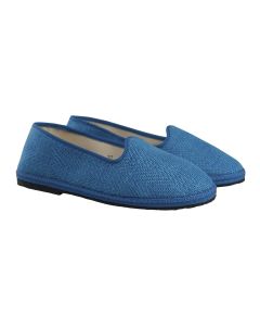 Kiton Kiton Blue Linen Wool Silk Ly Loafers Blue 000