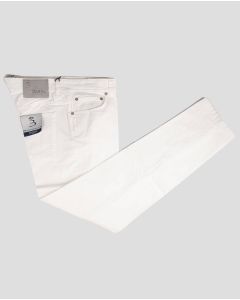 Barba Napoli Barba Napoli White Cotton Lycra Jeans White 000