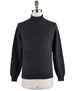 Cesare Attolini Cesare Attolini Grey Wool Cashmere Sweater Half Neck gray 000