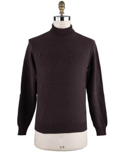 Cesare Attolini Cesare Attolini Purple Wool Cashmere Sweater Half-Neck Purple 000