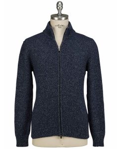 Isaia Isaia Multicolor Cashmere Sweater Full Zip Blue 000