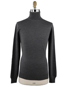 Isaia Isaia Gray Wool Sweater Turtleneck Gray 000