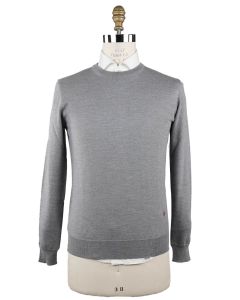 Isaia Isaia Gray Wool Sweater Crewneck Gray 000