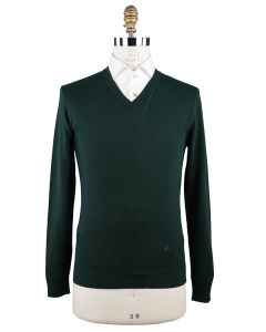 Isaia Isaia Green Wool Sweater V-neck Green 000