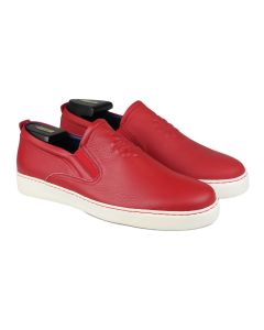 Zilli Zilli Red Leather Loafers Red 000