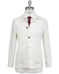 Luigi Borrelli Luigi Borrelli White Linen Virgin Wool Coat White 000