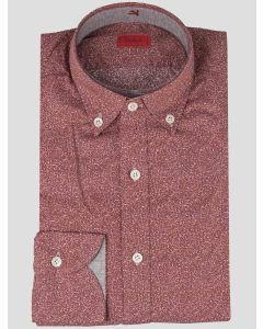Isaia Isaia Red Cotton Shirt Red 000