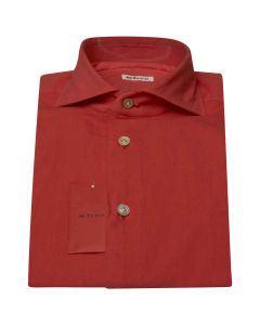 Kiton KITON Red Cotton Linen Shirt Red 000