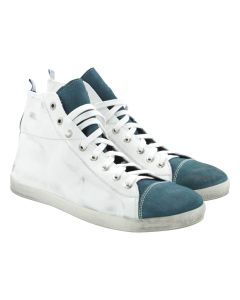 FEFÈ Glamour Pochette Fefè Blue White Leather Sneakers White/Blue 000