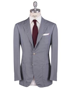 Kiton Kiton Gray Lyocell Viscose Silk Suit Gray 000