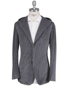 KNT Kiton Knt Gray Cotton Pl Velvet Suit Gray 000