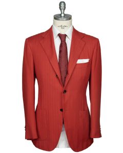 Kiton Kiton Red Vicuna Peru Cashmere Silk Blazer Red 000