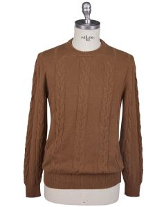 Kiton Kiton Brown 100% Vicuna Bolivia Sweater Crewneck Brown 000