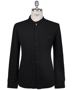 Kiton Kiton Knt Black Cotton Silk Shirt Black 000