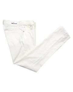 Kiton Kiton White Cotton Pl Ea Jeans White 000