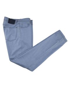 Kiton Kiton Blue Wool Jeans Blue 000