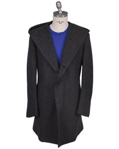 KNT Kiton Knt Gray Wool PA Overcoat Gray 000