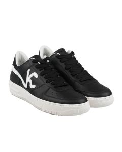 KNT KNT Kiton Black White Leather Sneakers Black / White 000