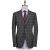 Isaia Isaia Gray White Wool Silk Suit Gray / White 000