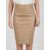 Kiton Kiton Beige Leather Skirt Beige 000