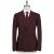 Isaia Isaia Black Burgundy Wool Silk Camel Blazer Black / Burgundy 000