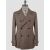 Isaia Isaia Brown Silk Wool Linen Coat Brown 000