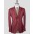 Isaia Isaia Red White Linen Cotton Blazer Red / White 000