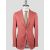 Isaia Isaia Red Linen Pa Cotton Blazer Red 000