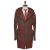 KNT KNT Kiton Gray Red Cashmere Pa Overcoat Gray/Red 000