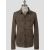 Isaia Isaia Taupe Leather Suede Coat Taupe 000