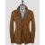 Isaia Isaia Gray Leather Sheepskin Coat Beige 000