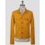 Isaia Isaia Yellow Leather Suede Coat Yellow 000