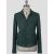 Isaia Isaia Green Leather Suede Coat Green 000