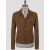 Isaia Isaia Brown Leather Suede Coat Brown 000