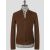 Isaia Isaia Brown Leather Suede Coat Brown 000