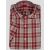 Isaia Isaia Red White Cotton Shirt Red / White 000