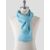 Isaia Isaia Light Cotton Linen Scarf Light Blue 000