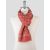 Isaia Isaia Red Cotton Silk Scarf Red 000