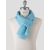 Isaia Isaia Light Blue Cotton Linen Scarf Light Blue 000