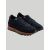 Isaia Isaia Blue Navy Cashmere Leather Suede Sneakers Shoes Blue Navy 000