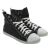 FEFÈ Glamour Pochette Fefè Black White Leather Sneakers Blach/White 000