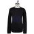 KNT Kiton Knt Black Blue Cotton Sweater Crewneck Black / Blue 000