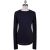 KNT Kiton Knt Blue Viscose Wool PA Sweater Crewneck Blue 000