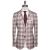 Kiton Kiton Burgundy Gray Cashmere Blazer Burgundy / Gray 000