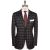 Kiton Kiton Black Gray Vicuna Peru Silk Blazer Black / Gray 000